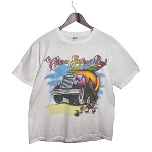 Vtg 90s The Allman Brothers Band T Shirt Mens M The Road Goes On Forever 1999